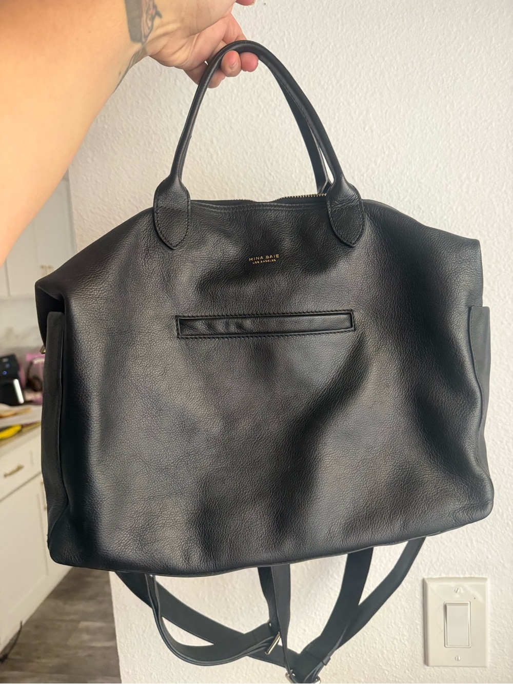 Mina baie Leather Emmy Midi
